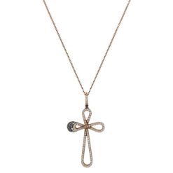 CROSS WITH DIAMONDS